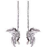 Silver Butterfly Earrings