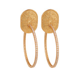 Gold Goddess Hoops