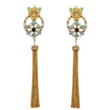 Jaguar Tassel Earrings